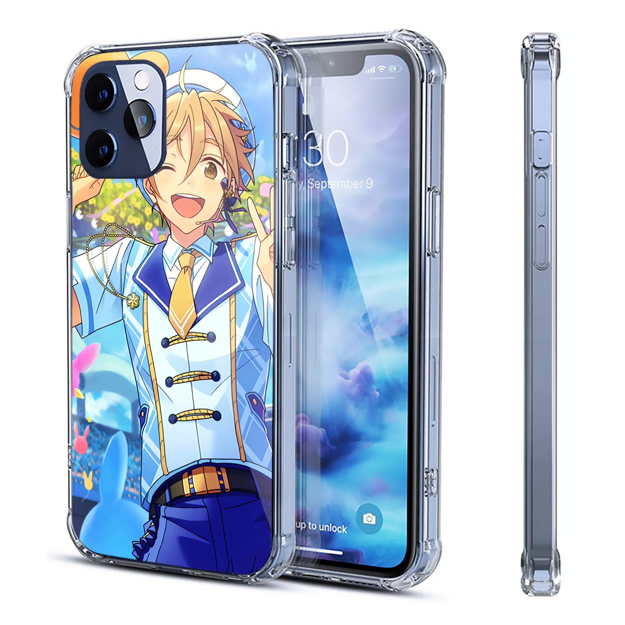 （画像用） あんさんぶるスターズ! Ensemble Stars 【iPhone 12シリーズ対応】透明スマホケース（クリアソフトケース）